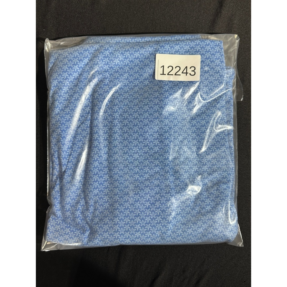 Peter Millar Seaside Performance Polo Shirt Mens Blue Star Print Size Large Golf - Picture 10 of 10